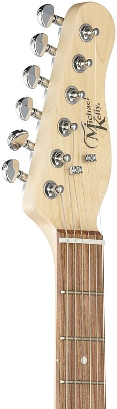 open zoom image for Michael Kelly Hybrid '55 Electric Guitar, Pau Ferro Fingerboard, Tiger Eye Burst, Open Box (Very Good), Headstock Left Front