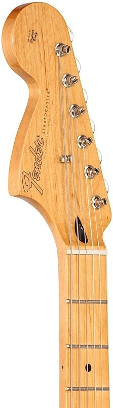 open zoom image for Fender Jimi Hendrix Stratocaster Electric Guitar, Olympic White, Headstock Left Front