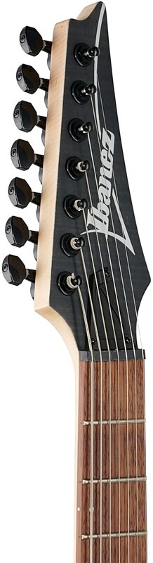 open zoom image for Ibanez RGA742FM Electric Guitar, Transparent Gray Flat, Headstock Left Front