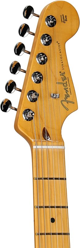 open zoom image for Fender American Professional Classic Stratocaster HSS Electric Guitar, Maple Fingerboard (with Gig Bag), 3-Color Sunburst, Headstock Left Front