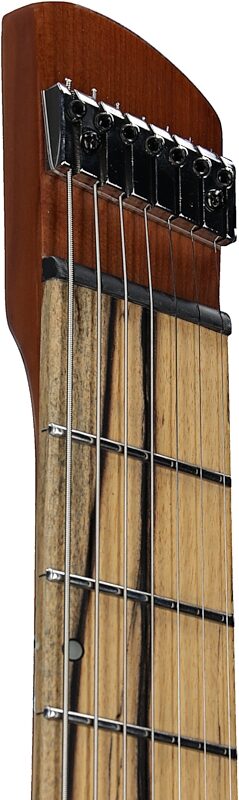open zoom image for Legator Ghost 7 OD Multi-Scale Guitar, Arctic Blue, Headstock Left Front