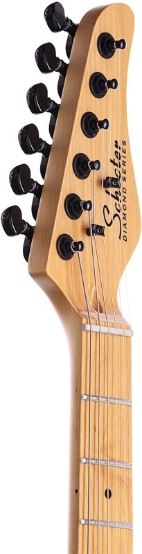 open zoom image for Schecter PT Electric Guitar, Black, Headstock Left Front