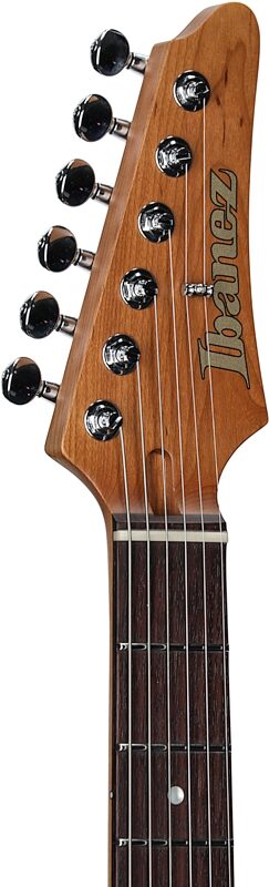 open zoom image for Ibanez AZ2203NT Prestige Electric Guitar (with Case), Dark Tide Blue, Headstock Left Front