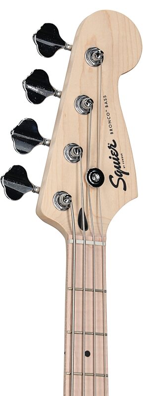 open zoom image for Squier Sonic Bronco Bass Guitar, Arctic White, Headstock Left Front