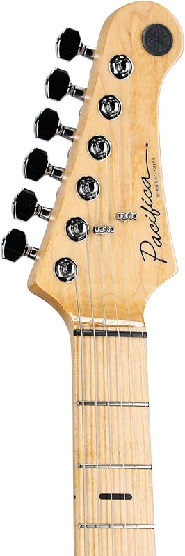 open zoom image for Yamaha Pacifica Professional PACP12M Electric Guitar, Maple Fretboard (with Case), Beach Blue Burst, Headstock Left Front