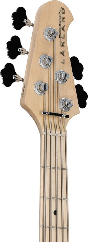 open zoom image for Lakland Skyline 55-01 Electric Bass, 5-String, 3-Tone Sunburst, Open Box (Very Good), Headstock Left Front