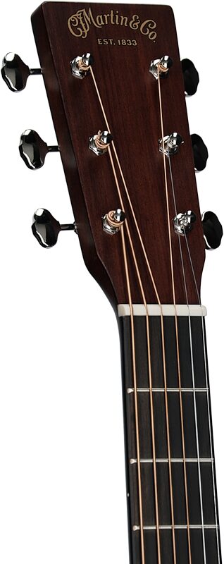 open zoom image for Martin DE Retro Plus Acoustic-Electric Guitar (with Soft Case), Granadillo, Headstock Left Front