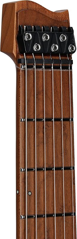 open zoom image for Strandberg Boden Standard Series N2.6 Electric Guitar (with Gig Bag), Black Satin Metallic, Headstock Left Front