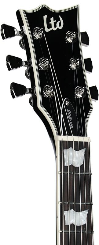 open zoom image for ESP LTD Bill Kelliher BK-600 Electric Guitar (with Case), Vintage Silver Sunburst, Open Box (Very Good), Headstock Left Front