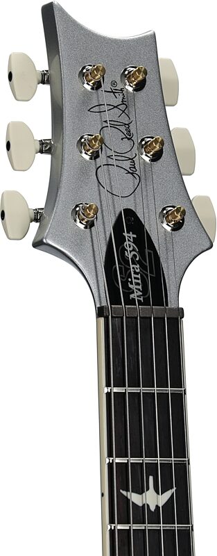 open zoom image for PRS Paul Reed Smith S2 Mira 594 Electric Guitar (with Gig Bag), Platinum Metallic, Headstock Left Front