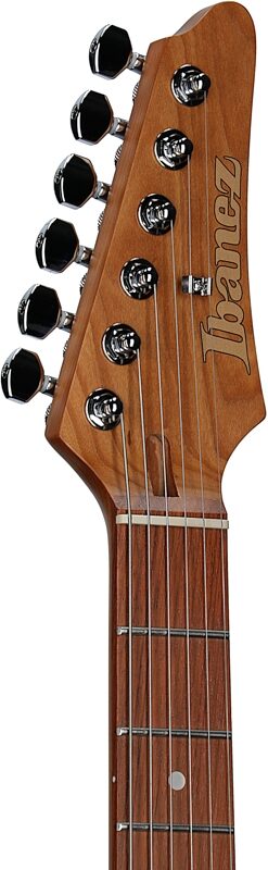 open zoom image for Ibanez AZ22S1F Electric Guitar, Transparent Black Sunburst, Headstock Left Front