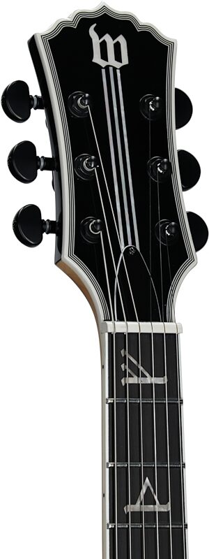 open zoom image for Wylde Audio Barbarian Electric Guitar, Blood Raven, Headstock Left Front