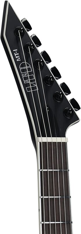 open zoom image for ESP LTD Mick Thomson MT-I Electric Guitar (with Case), Satin Black, Headstock Left Front