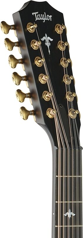 open zoom image for Taylor Builder's Edition 652ce Grand Cutaway Acoustic-Electric Guitar, 12-String (with Case), Wild Honey Burst, Headstock Left Front