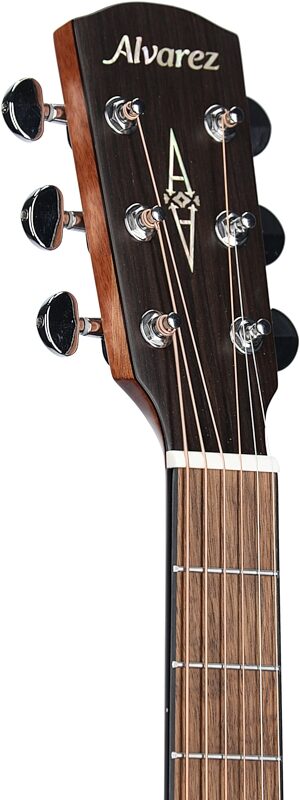 open zoom image for Alvarez AF66CE Folk Acoustic-Electric Guitar, Shadowburst, Headstock Left Front