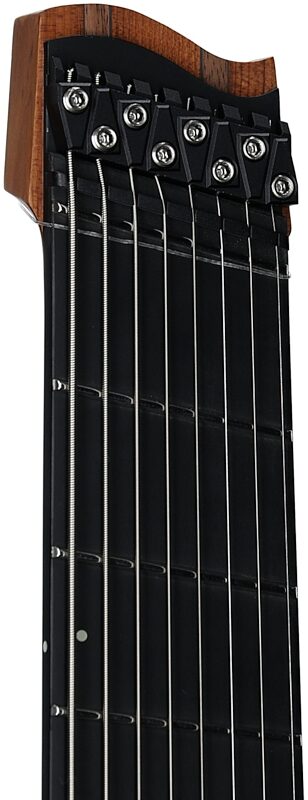 open zoom image for Strandberg Boden Metal NX 8 Electric Guitar, 8-String (with Gig Bag), Black Granite, Headstock Left Front