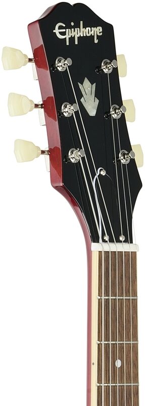 open zoom image for Epiphone ES-335 Electric Guitar, Cherry, Headstock Left Front