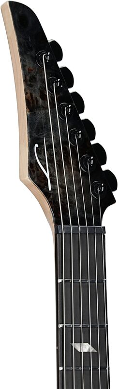 open zoom image for Legator N6SS Ninja 6 Super Shred Electric Guitar, Black, Headstock Left Front