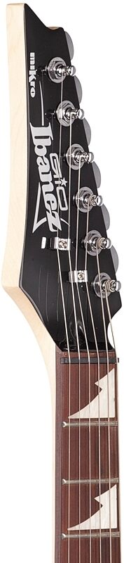 open zoom image for Ibanez GRGM21L Mikro Left-Handed Electric Guitar, Black Night, Headstock Left Front