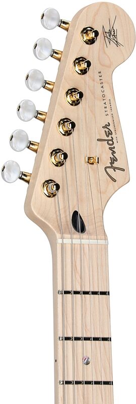 open zoom image for Fender Richie Kotzen Stratocaster Electric Guitar, Maple Fingerboard (with Gig Bag), Transparent Red Burst, Open Box (Very Good), Headstock Left Front