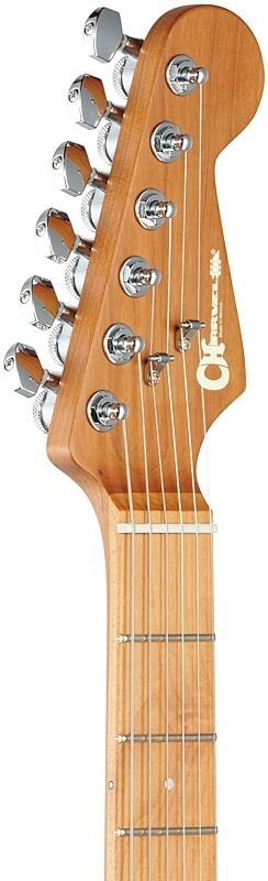 open zoom image for Charvel DK22 SSS 2PT CM Electric Guitar, Gloss Black, Headstock Left Front