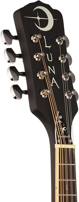 open zoom image for Luna Moonbird A-Style Acoustic-Electric Mandolin, New, Headstock Left Front
