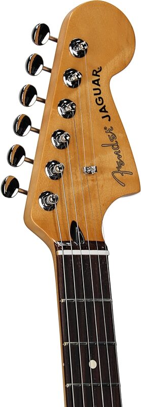 open zoom image for Fender Player II Jaguar Electric Guitar, with Rosewood Fingerboard, 3-Color Sunburst, Headstock Left Front