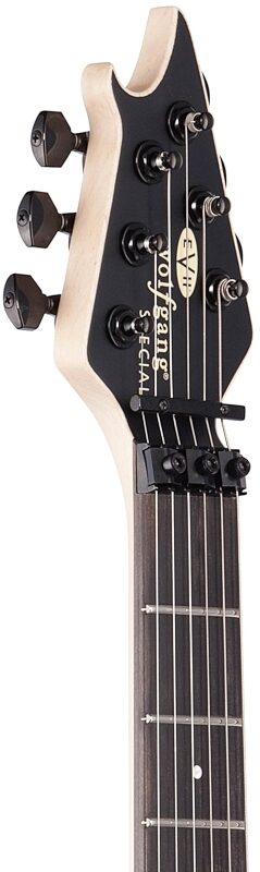 open zoom image for EVH Eddie Van Halen Wolfgang Special Electric Guitar, Left-Handed, Stealth Black, Headstock Left Front