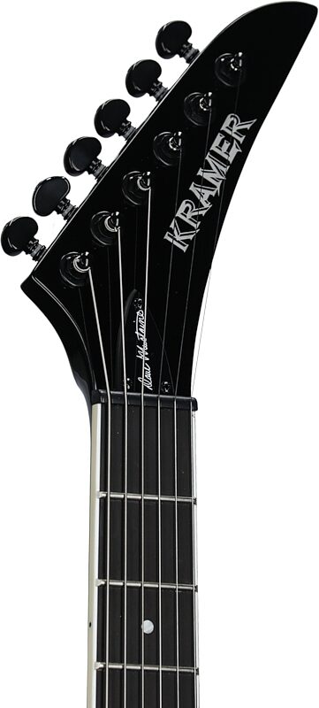 open zoom image for Kramer Dave Mustaine Vanguard Electric Guitar (with Case), Ebony, Headstock Left Front