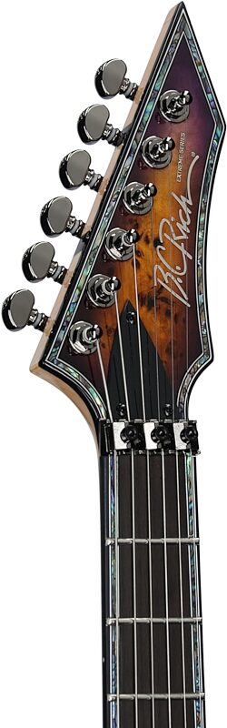 open zoom image for B.C. Rich Ironbird Extreme Exotic FR Electric Guitar, Purple Haze, Headstock Left Front
