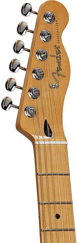open zoom image for Fender 75th Anniversary Player II Telecaster Electric Guitar (Maple Fingerboard), Aztec Gold, Headstock Left Front