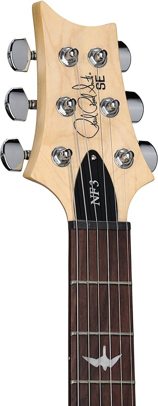open zoom image for PRS Paul Reed Smith SE NF3 Electric Guitar, Rosewood Fingerboard (with Gig Bag), Ice Blue Metallic, Headstock Left Front