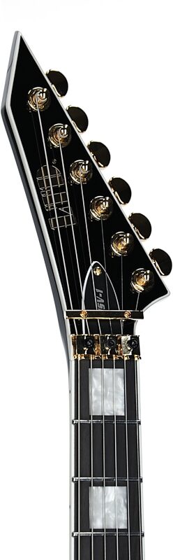 open zoom image for ESP LTD MSV-1 Mike Schleibaum Electric Guitar (with Case), Black, Open Box (Very Good), Headstock Left Front