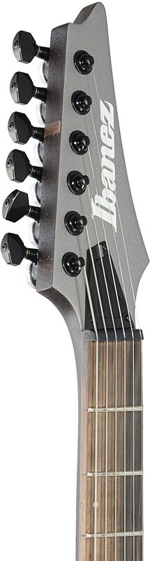 open zoom image for Ibanez Axion Label RGD61ALET Electric Guitar, Metallic Gray, Headstock Left Front
