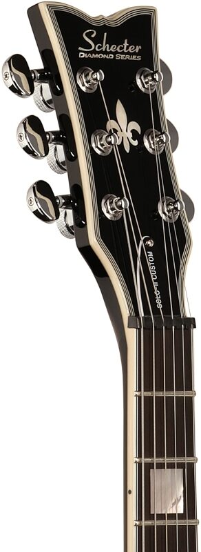 open zoom image for Schecter Solo II Custom Electric Guitar, Gloss Natural, Chrome Hardware, Headstock Left Front
