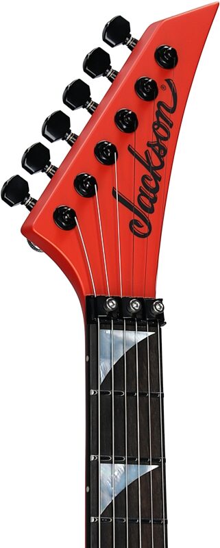 open zoom image for Jackson American Soloist SL2MG Electric Guitar (with Case), Lambo Orange, Open Box (Very Good), Headstock Left Front