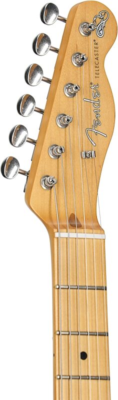 open zoom image for Fender Brad Paisley Worn Telecaster Electric Guitar (with Gig Bag), Black Sparkle, Headstock Left Front
