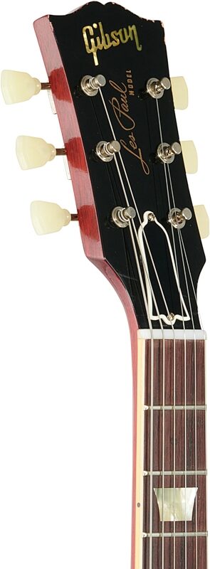 open zoom image for Gibson Custom 1959 Les Paul Standard Murphy Lab Light Aged Electric Guitar (with Case), Cherry Tobacco Burst, Headstock Left Front