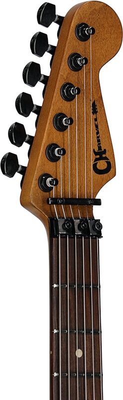 open zoom image for Charvel Pro-Mod Relic San Dimas ST1 HH Electric Guitar (with Gig Bag), Weathered Orange, Open Box (Very Good), Headstock Left Front