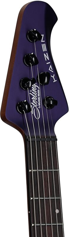 open zoom image for Sterling by Music Man Kaizen Electric Guitar, Firemist Purple Satin, Rosewood Fretboard, Headstock Left Front