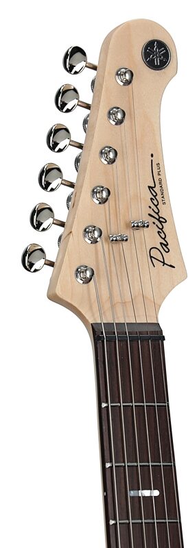 open zoom image for Yamaha PACSPL11S Pacifica Standard Plus Electric Guitar, Rosewood Fingerboard (with Gig Bag), Shell White, Open Box (Very Good), Headstock Left Front