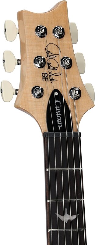open zoom image for PRS Paul Reed Smith SE Custom 24 Electric Guitar, Left-Handed (with Gig Bag), Slate Blue, Headstock Left Front