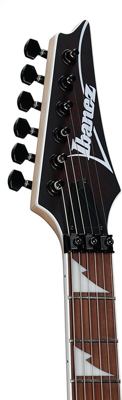 open zoom image for Ibanez RG470DXW Electric Guitar, Wine Red Frozen Matte, Headstock Left Front