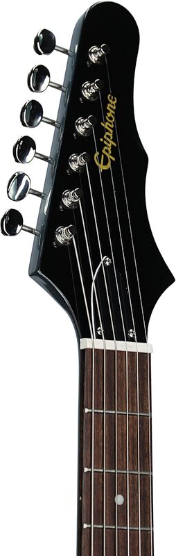 open zoom image for Epiphone 150th Anniversary Wilshire Electric Guitar (with Case), Pacific Blue, Headstock Left Front