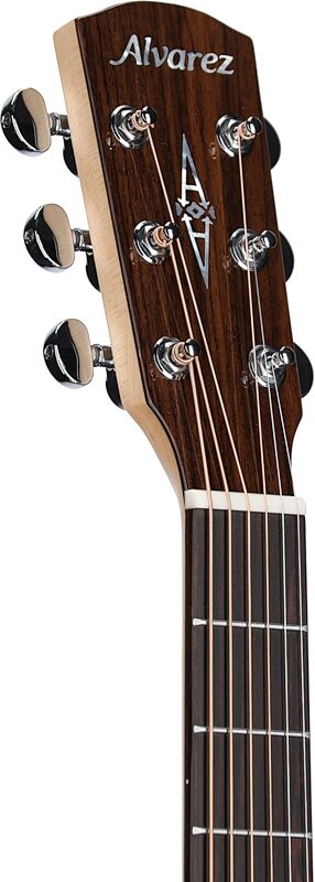 open zoom image for Alvarez AGFM80CEAR Artist Elite Grand Auditorium Acoustic-Electric Guitar, Natural, Headstock Left Front