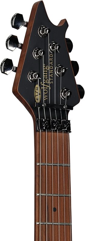 open zoom image for EVH Eddie Van Halen WG Wolfgang Standard Exotic Electric Guitar, with Maple Fingerboard, Exotic Black Walnut, Open Box (Very Good), Headstock Left Front