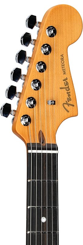 open zoom image for Fender American Ultra II Meteora Electric Guitar, Ebony Fingerboard (with Case), Texas Tea, Headstock Left Front