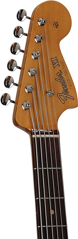 open zoom image for Fender Vintera III Early '60s Bass VI Electric Bass, 6-String, with Rosewood Fingerboard (and Gig Bag), 3-Color Sunburst, Headstock Left Front