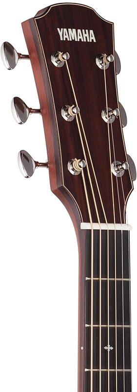 open zoom image for Yamaha AC5M Concert Acoustic-Electric Guitar (with Case), Vintage Natural, Headstock Left Front