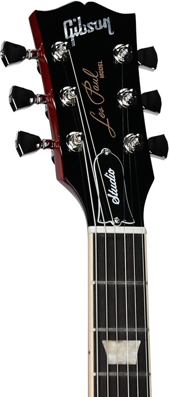 open zoom image for Gibson Les Paul Studio Session Electric Guitar (with Soft Case), Bourbon Burst, Headstock Left Front